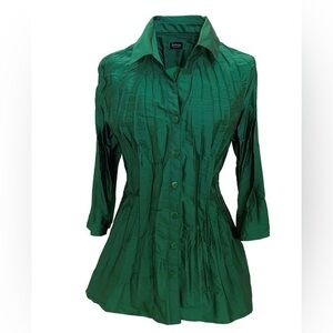 Beluva  Emerald Green high low  Blouse. Size Medium. NWT.